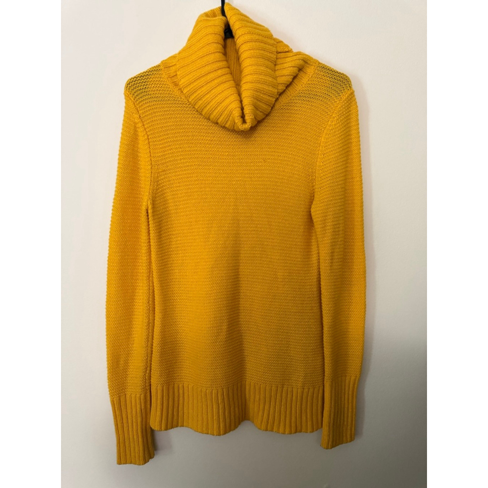 Women's Banana Republic Yellow Cowl Neck Sweater S